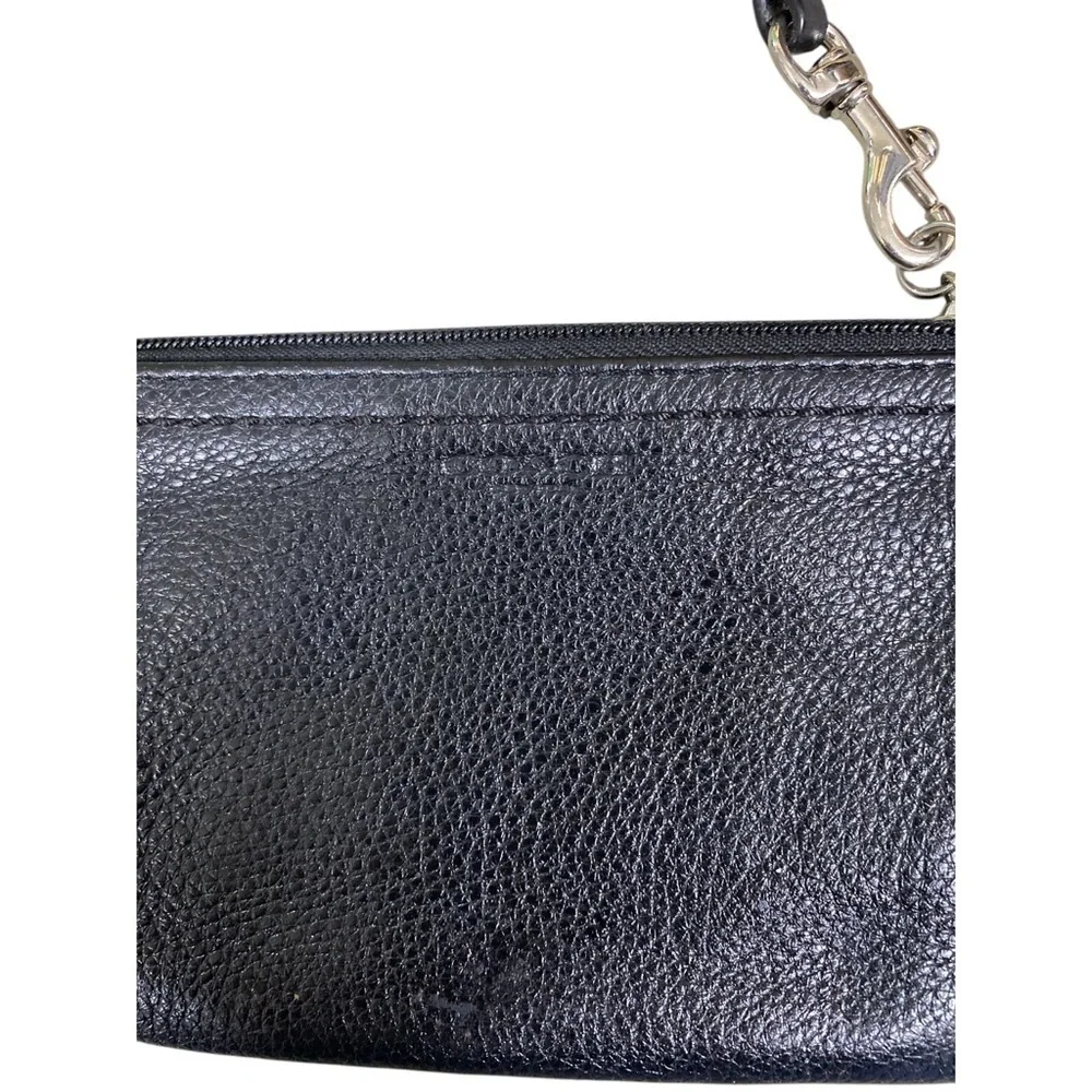 Coach Black Leather Wristlet